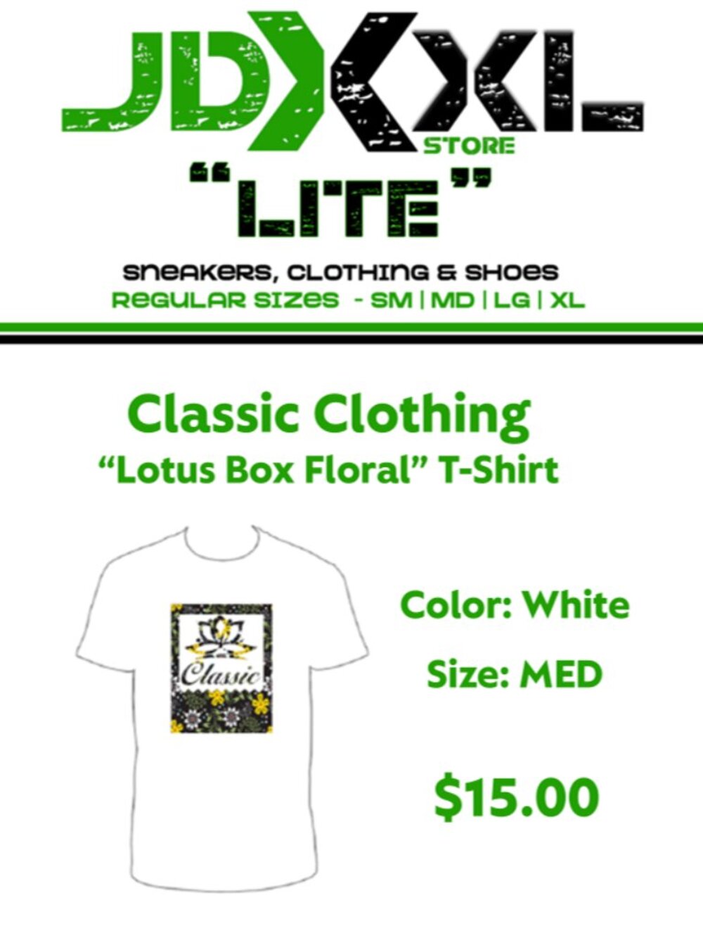 CLASSIC BRAND TEE SHIRT - FLORAL LOTUS BOX